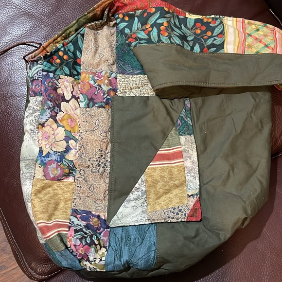 Tye Dye Boho Hippie Chic Beachy Reversible Hobo Cloth Bag Tote - Picture 10 of 10